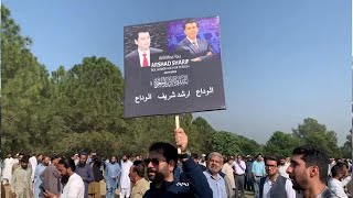 Arshad Sharif Funeral in Fiasal Masjid Islamabad I Report Hamid Mir I JPN