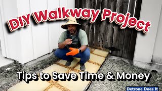 How to Build a Walkway with Pavers, Sand, Gravel & Rock Glue | DIY Tutorial