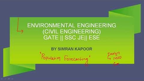 #8 Population Forecasting Method by Simran Kapoor || Environmental Engineering || CIVIL ENGINEERING