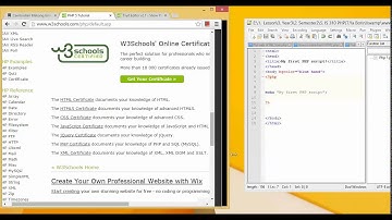 Learn PHP by W3school