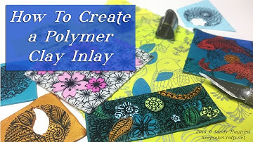 How to Create Inlay Polymer Clay Veneers with Silk Screens & Transfer Paper