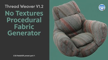 Cinema 4D + Redshift: Procedural Fabric OSL Shader - No Textures