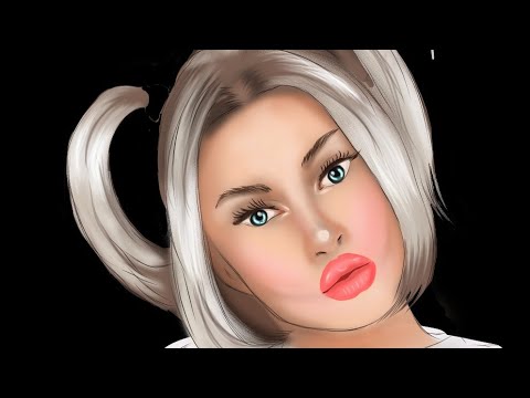 Medibang Phone Work | time-lapse | Tutorial  Simple Digital Painting| LaynaMe . art 2020
