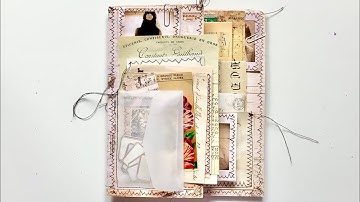 Vintage French altered file folder