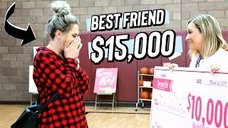 surprising my best friend with $15,000 dollars!! *we cried lol