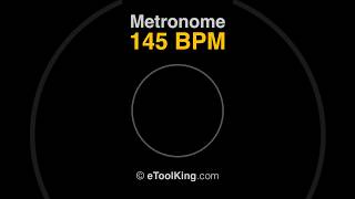 145 BPM Metronome | visual | voice | accent | music | jogging | running | 4k | new