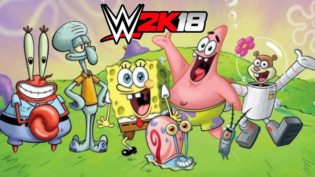 Губка Боб Квадратные Штаны | Королевская битва WWE 2K18