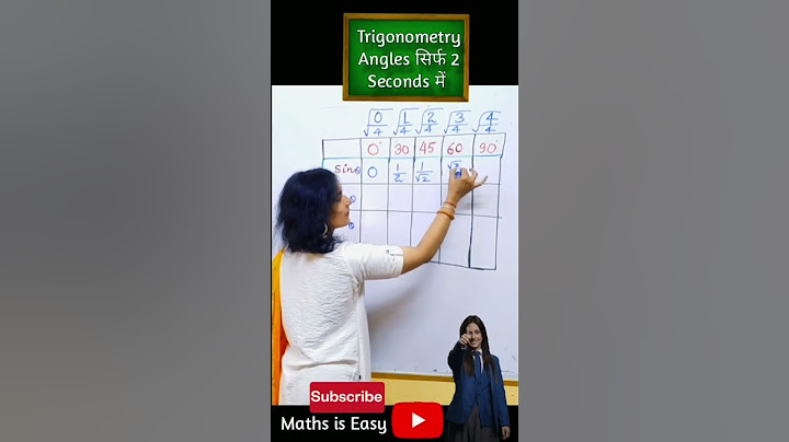 Trigonometry Angles Trick | Trigonometry Table #youtubeshorts #shorts #viralmaths #ashortaday #fun