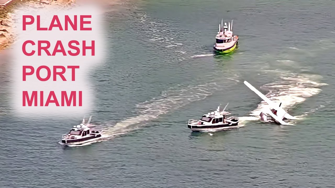 Port Miami Plane Crash Time-lapse