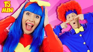 Video thumbnail of "Head Shoulders Knees and Toes + More | Dominoki Kids Songs"