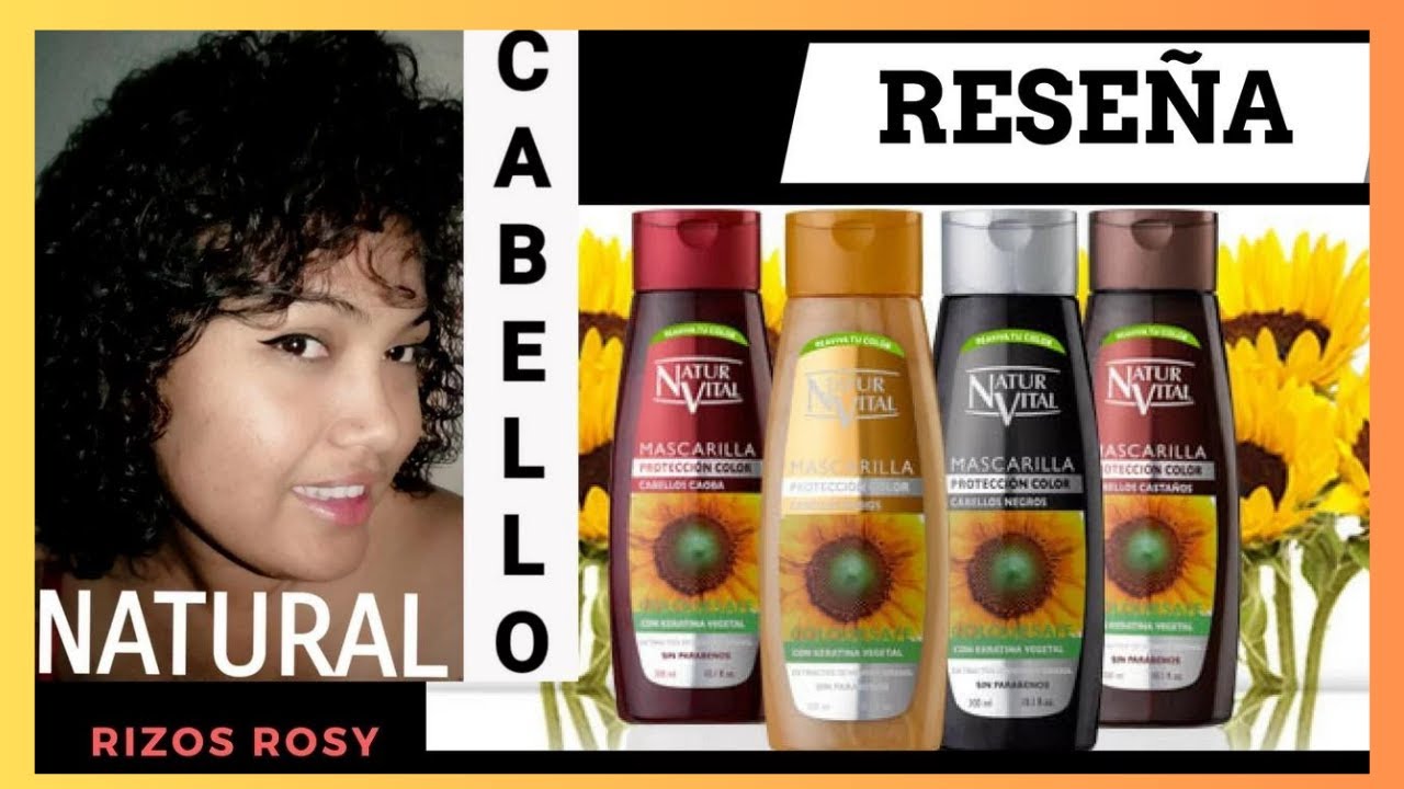 Mascarilla Naturaleza y Vida . NATUR VITAL Color Negro, caoba, rubio - YouTube