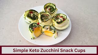 Simple Keto Zucchini Snack Cups (Nut Free and Gluten Free)