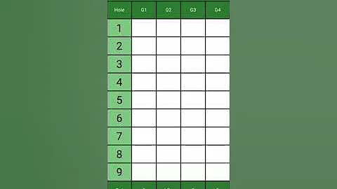 EasyScore 1.0 Interactive Golf Scorecard mobile ap...