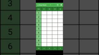 EasyScore 1.0 Interactive Golf Scorecard mobile app (IOS and Android screenshot 2