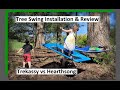 Hearthsong vs trekassy platform tree swing installation howto and review