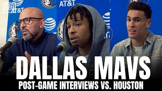 Jason Kidd, Dwight Powell & Trey Burke React to Mavs Blowout of Houston, Dwight Powell Improved Play
