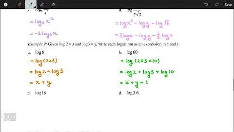 10.3 - Laws of Logarithms