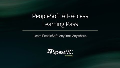 PeopleSoft All-Access Learning Pass