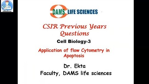CELL BIOLOGY | APPLICATION OF FLOW CYTOMETRY IN APOPTOSIS | CSIR | DBT-BET| ICMR | Dr. Ekta (AIIMS)