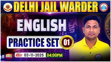 DSSSB Jail Warder English Class, Delhi Jail Warder English Practice Set 01, Jail Warder English MCQs