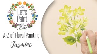 Learn to Paint a Jasmine - FolkArt One Stroke A-Z of Floral Painting