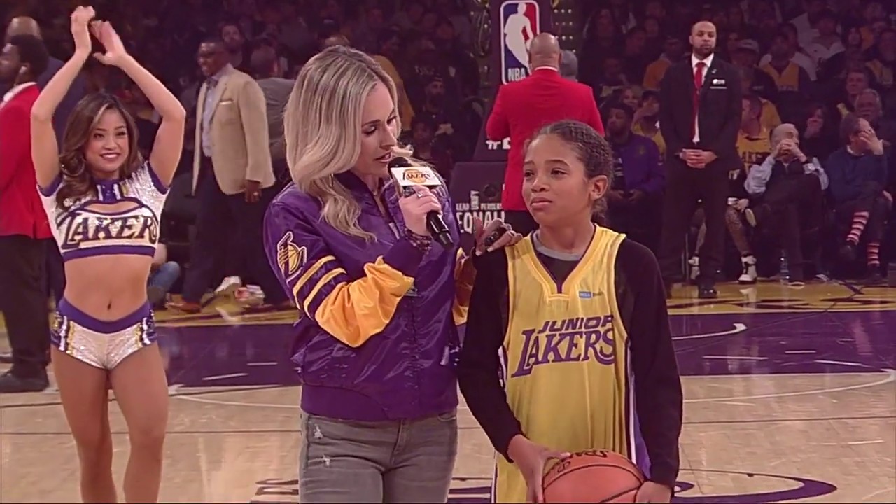 Young Lakers Fan Puts On A Show At Staples Center