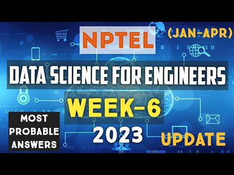 nptel data science for engineers assignment 6 answers 2023