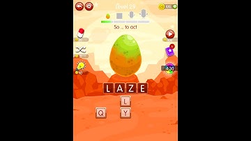 Word Monsters Level 29 Answers Solved Walkthrough Solution