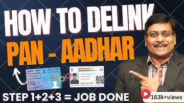 How to delink Aadhar from PAN Card ?| Delink Aadhar from PAN Card | Delink PAN from Aadhar Online |