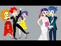 Equestria Girls Kids School cheatting Makeup Contest In Class Animation Collection