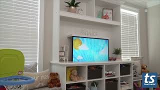 Touchstone® TV Lift Motorized Mechanism in a Built in Shelf