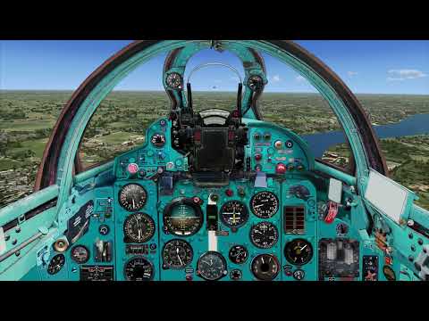 MiG 21um for FSX Проверка двигателя на Максимале