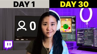 How much can you grown on Twitch in 30 days?