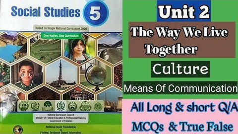 SNC Social Studies | Grade 5 | Unit 2 | Copmlete Solved Exercise