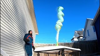 Frozen Elephant Toothpaste Experiment - Minnesota Cold (Part 43)