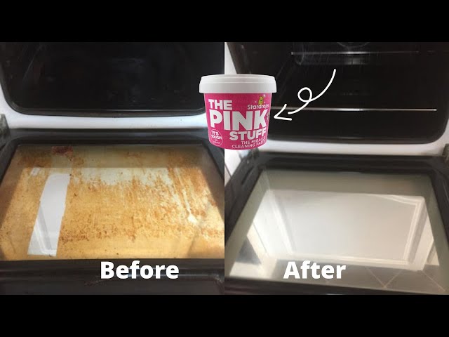 Clean Oven Easily With The Pink Stuff