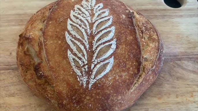 Baking Bread with Stencils for a Crust Treatment 