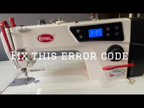 My industrial direct drive was showing me ERROR E-07 . How
