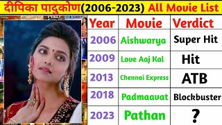 दीपिका पादुकोण (2006-2023) all movie list | Deepika padukone movie list hit or flop