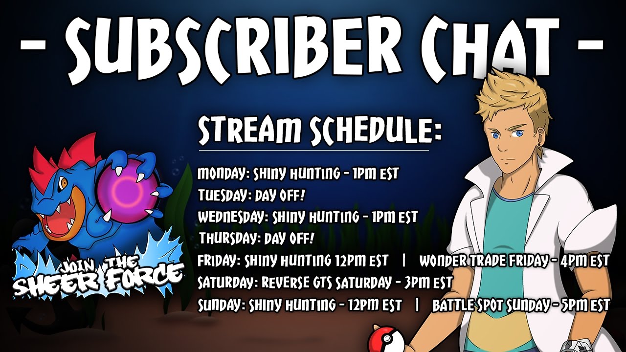 Subscriber Chat! - Chat with #SheerForce Members Here ANYTIME! STREAM