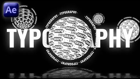 Typography Text Animation in Adobe After Effects - After Effects Tutorial - No Plugins.