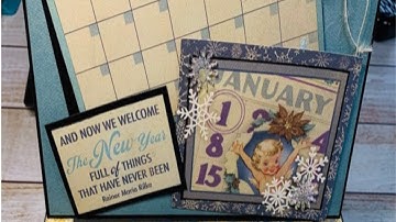 Part 3 Tutorial for Authentique Calendar Book Album  & Easel Box