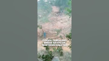 Northern Sumatra hit with landslides, fast-flowing floods