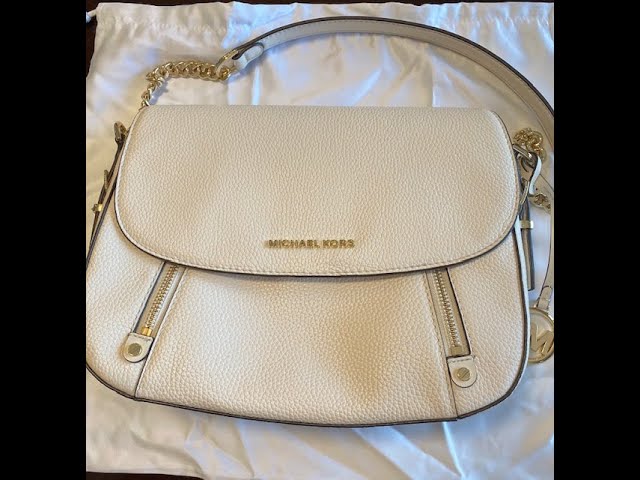 NWT Michael Kors Bedford Tassel Medium White Convertible Shoulder Bag