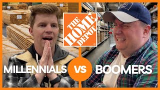 Going to Home Depot  Millennials vs Boomers