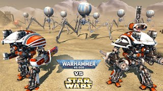 WARHAMMER 40K vs STAR WARS: Imperial Knights vs CIS Battle Droids - Men of War: Assault Squad 2