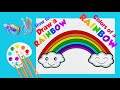 Rainbow Drawing and Coloring Quiz