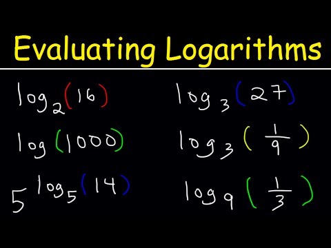 Video: How To Find The Logarithm