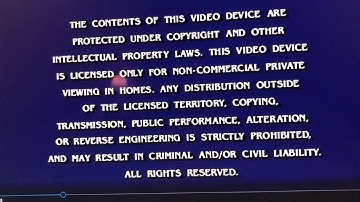 Paramount Language Menu/Warning Screen