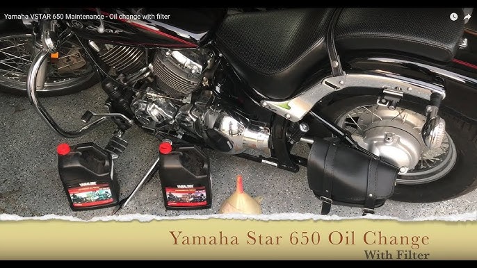Yamaha V Star 650 Simple Oil and Filter Change - YouTube